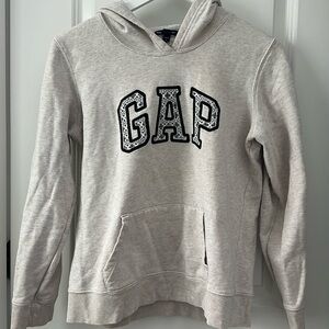 Gap Logo Beige Hooded Sweatshirt